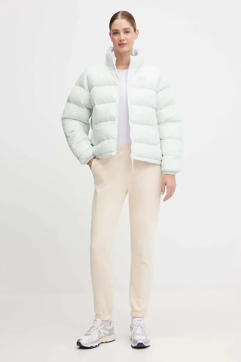 giacca reversibile YU 23 REVERSIBLE PUFFER donna colore rosa 54061 Verde miniatura 3