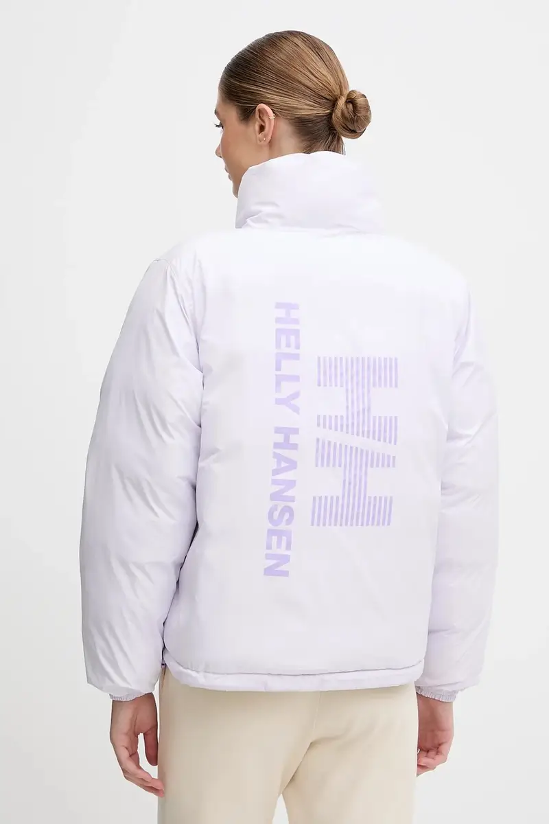 giacca reversibile YU 23 REVERSIBLE PUFFER donna colore rosa 54061 Verde miniatura 5