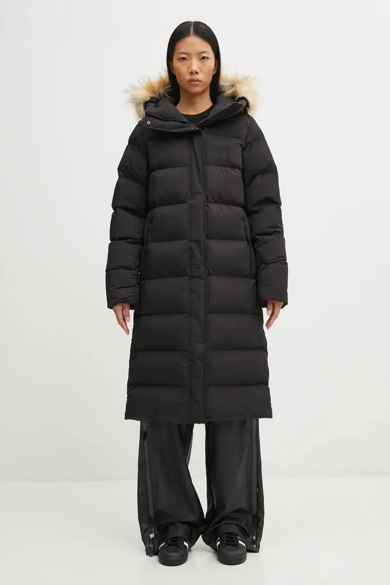 giacca W ARIA LONG PARKA colore nero 54512 miniatura 5