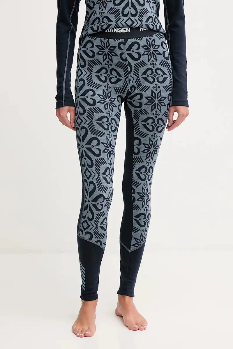 leggings funzionali Lifa Merino Midweight colore blu 49411 Blu navy