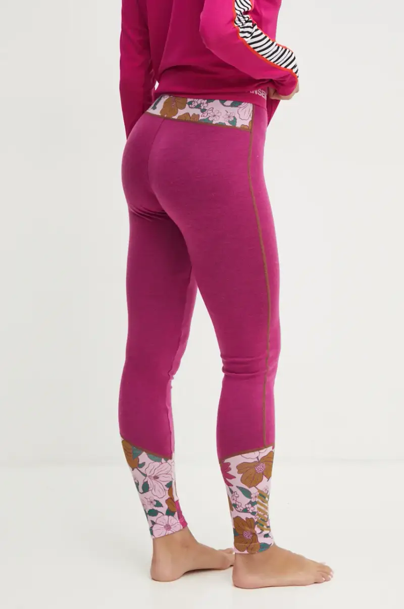 leggins funzionali Lifa Merino Midweight colore violetto 49411 Rosa miniatura 2