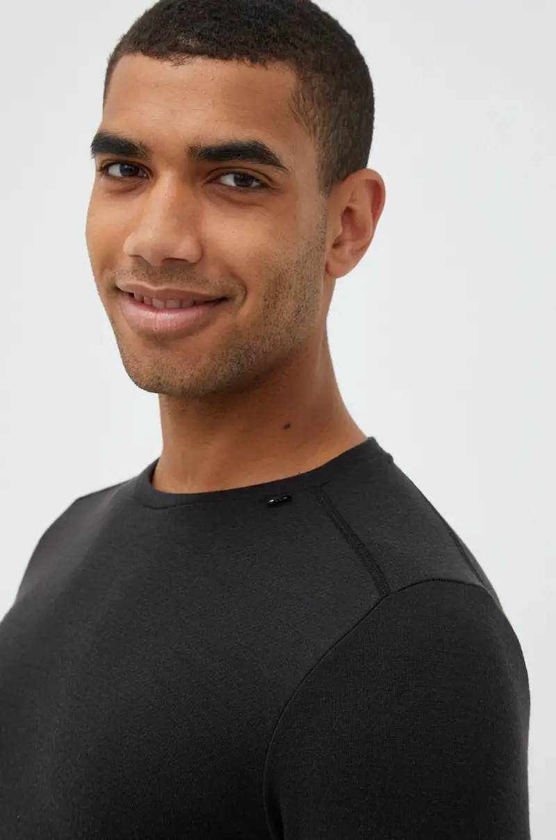 longsleeve funzionale in cotone LIFA MERINO colore nero 49364 miniatura 4