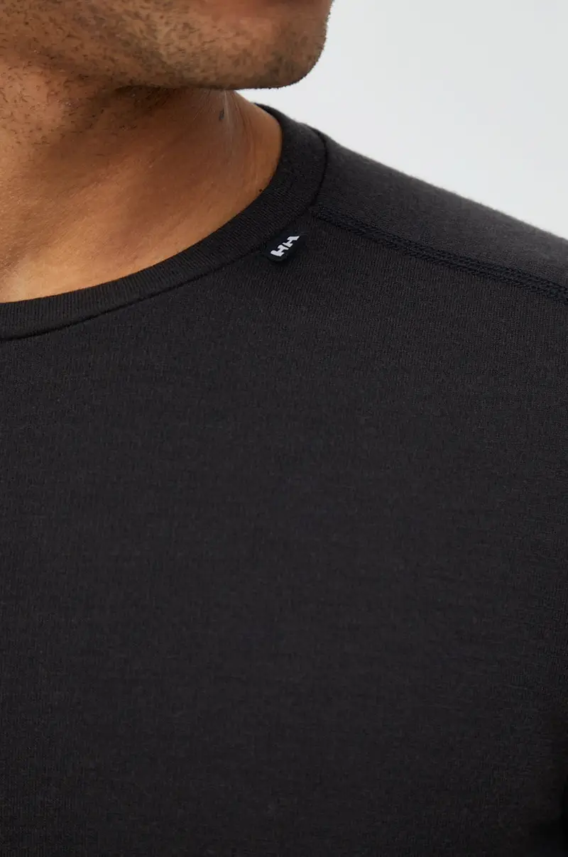 longsleeve funzionale in cotone LIFA MERINO colore nero 49364 miniatura 5