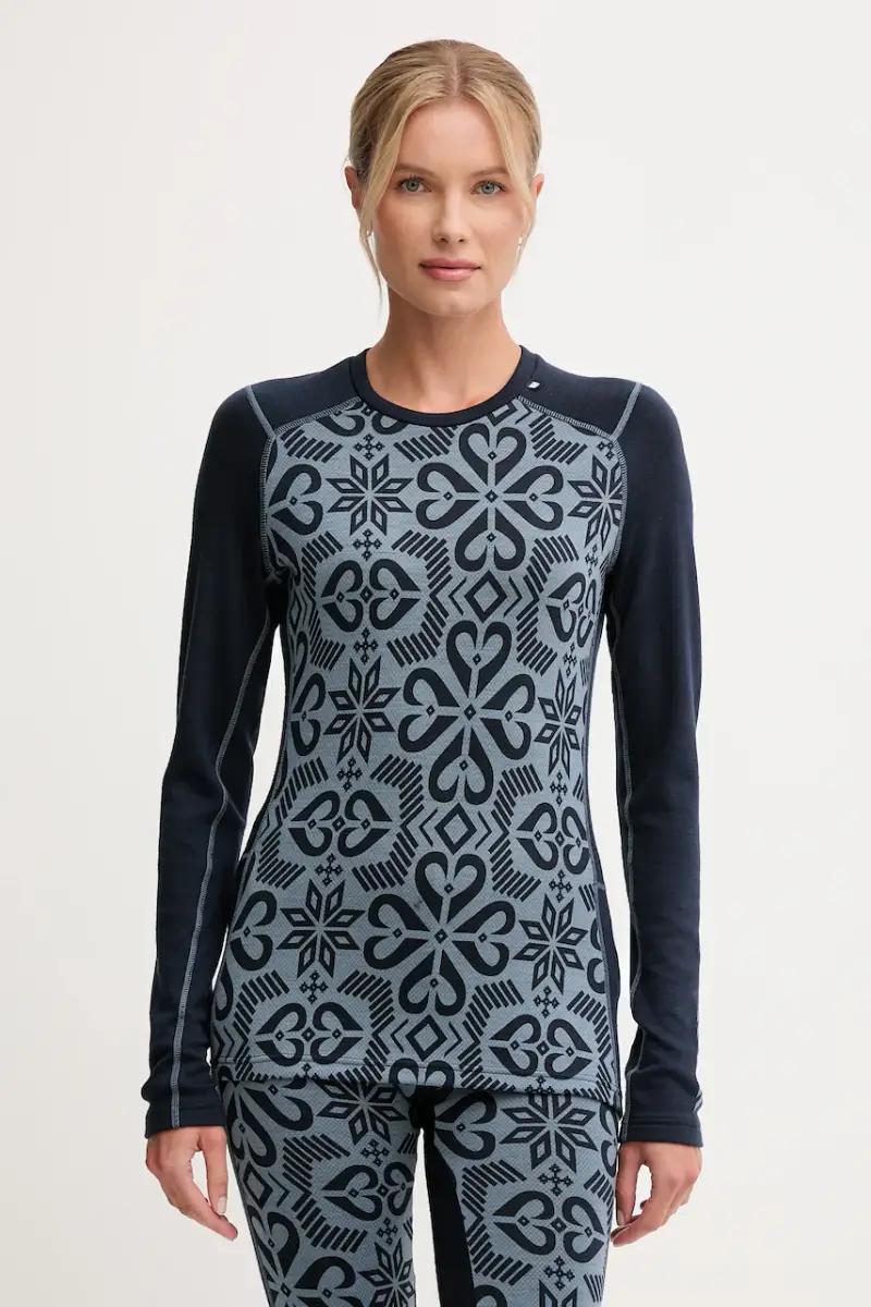 longsleeve funzionale LIFA MERINO colore blu 49379 Blu navy