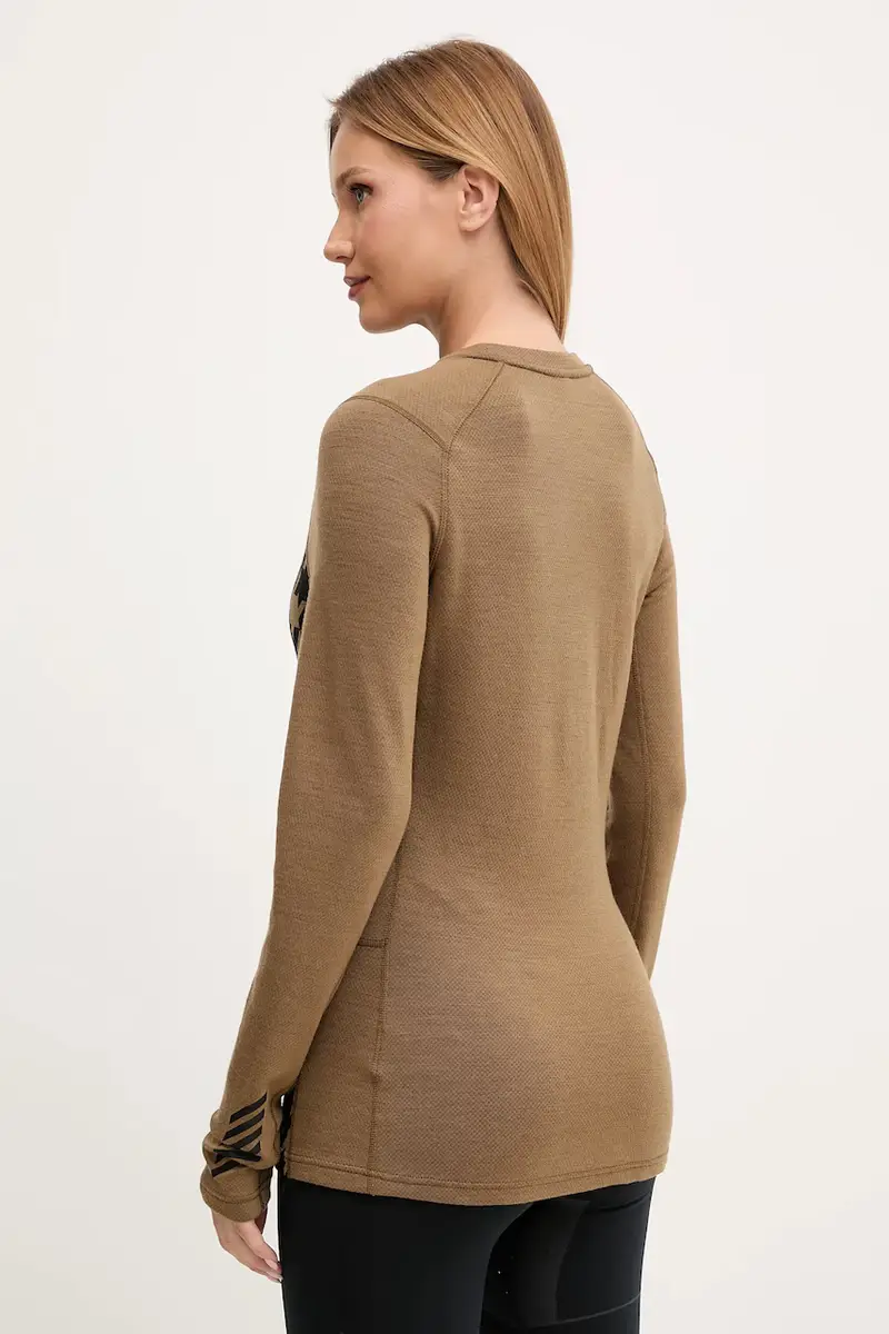 longsleeve funzionale LIFA MERINO colore blu 49379 Verde miniatura 3