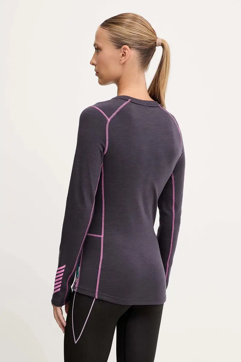 longsleeve funzionale LIFA MERINO colore blu 49379 Violetto miniatura 3