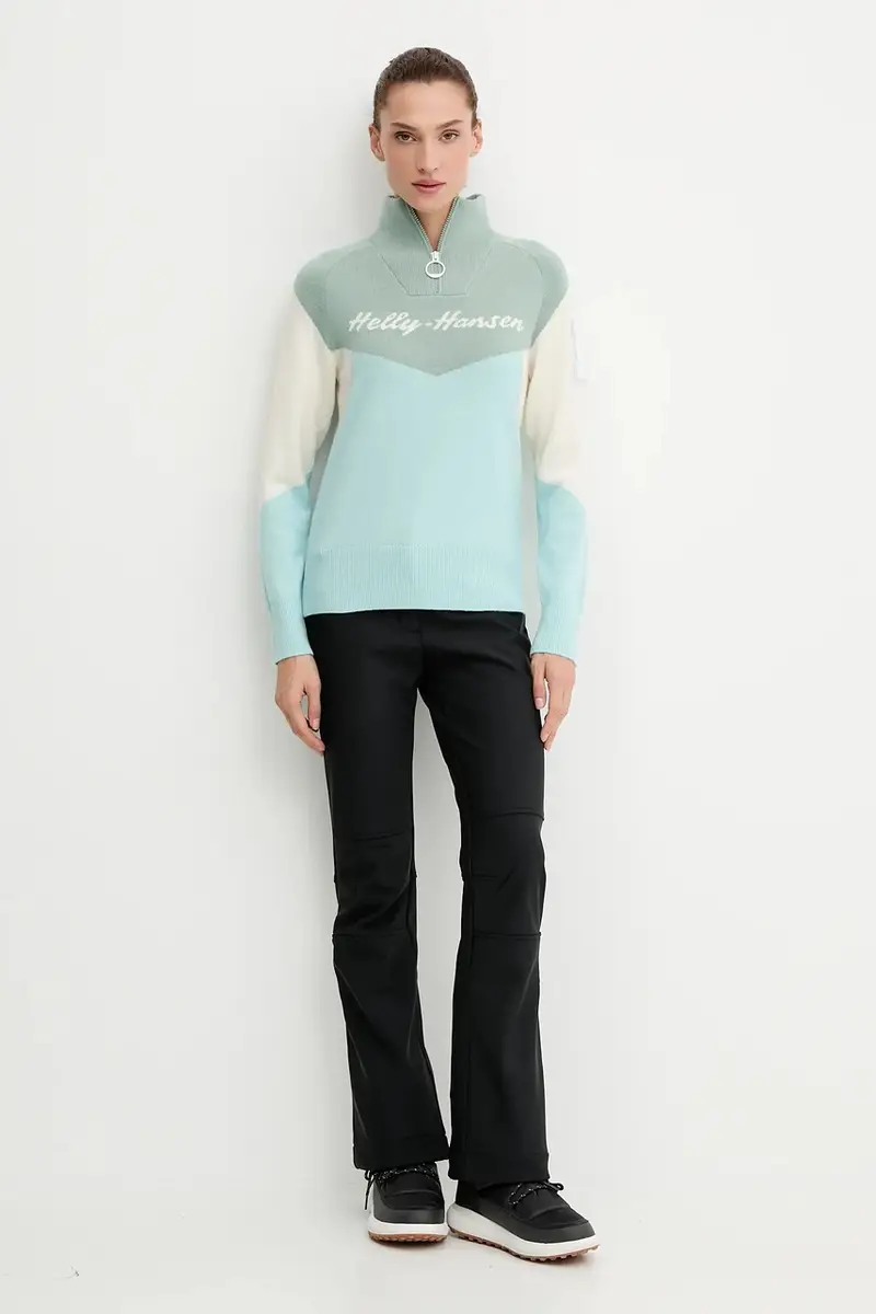 maglione Apres donna colore blu navy 66029 Verde miniatura 2