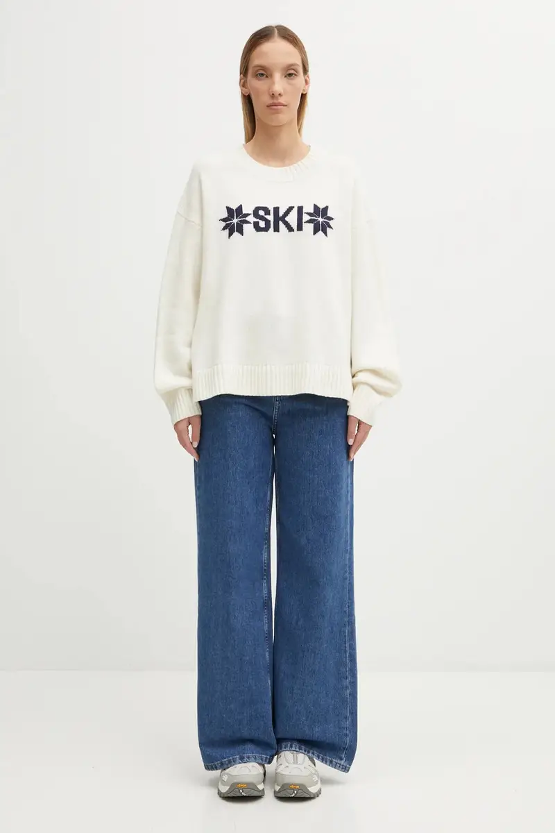 maglione con lana BLISS colore beige 54604 miniatura 5