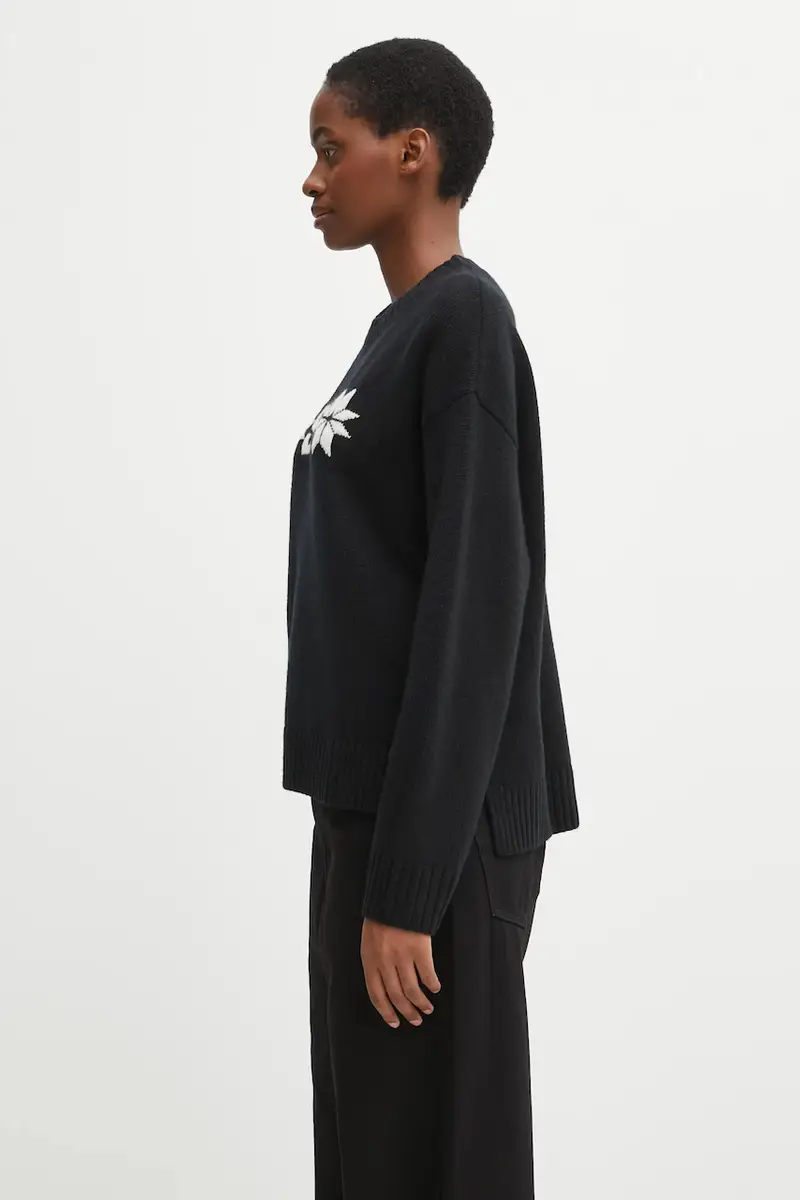 maglione con lana BLISS colore nero 54604 miniatura 2