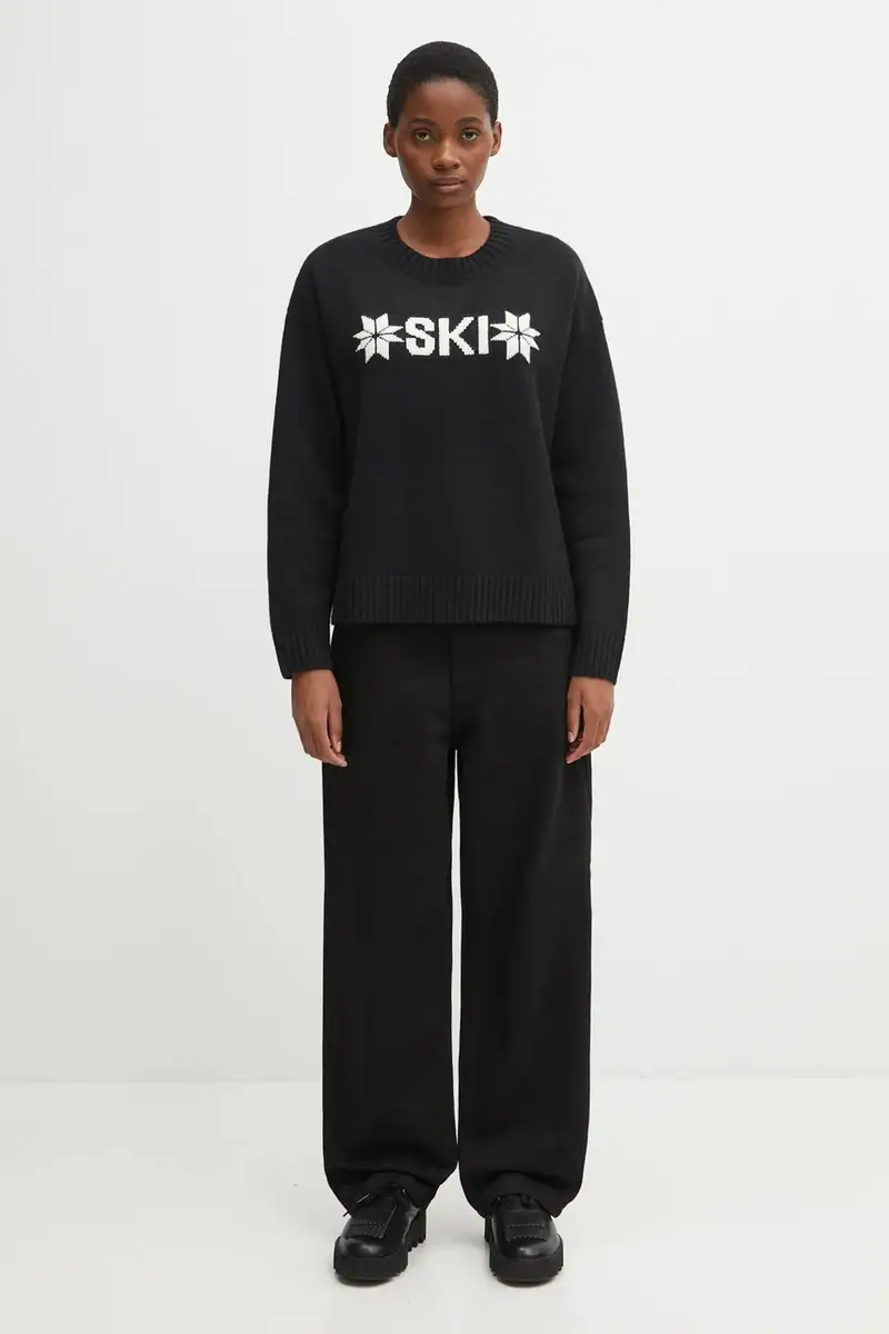 maglione con lana BLISS colore nero 54604 miniatura 5