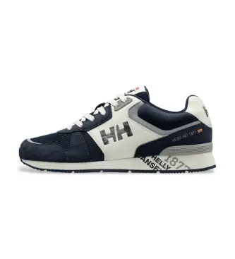 per uomo 11994 Scarpe da ginnastica Anakin in pelle blu scuro (44), Basso, Stringhe, Casual, Navy