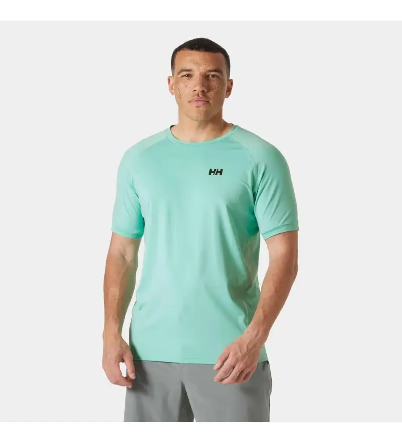 per uomo 34418 Maglietta Oceano Blu (S), Sportivo, Multisport, Manica corta, Turchese, Polister riciclato, Sostenibile