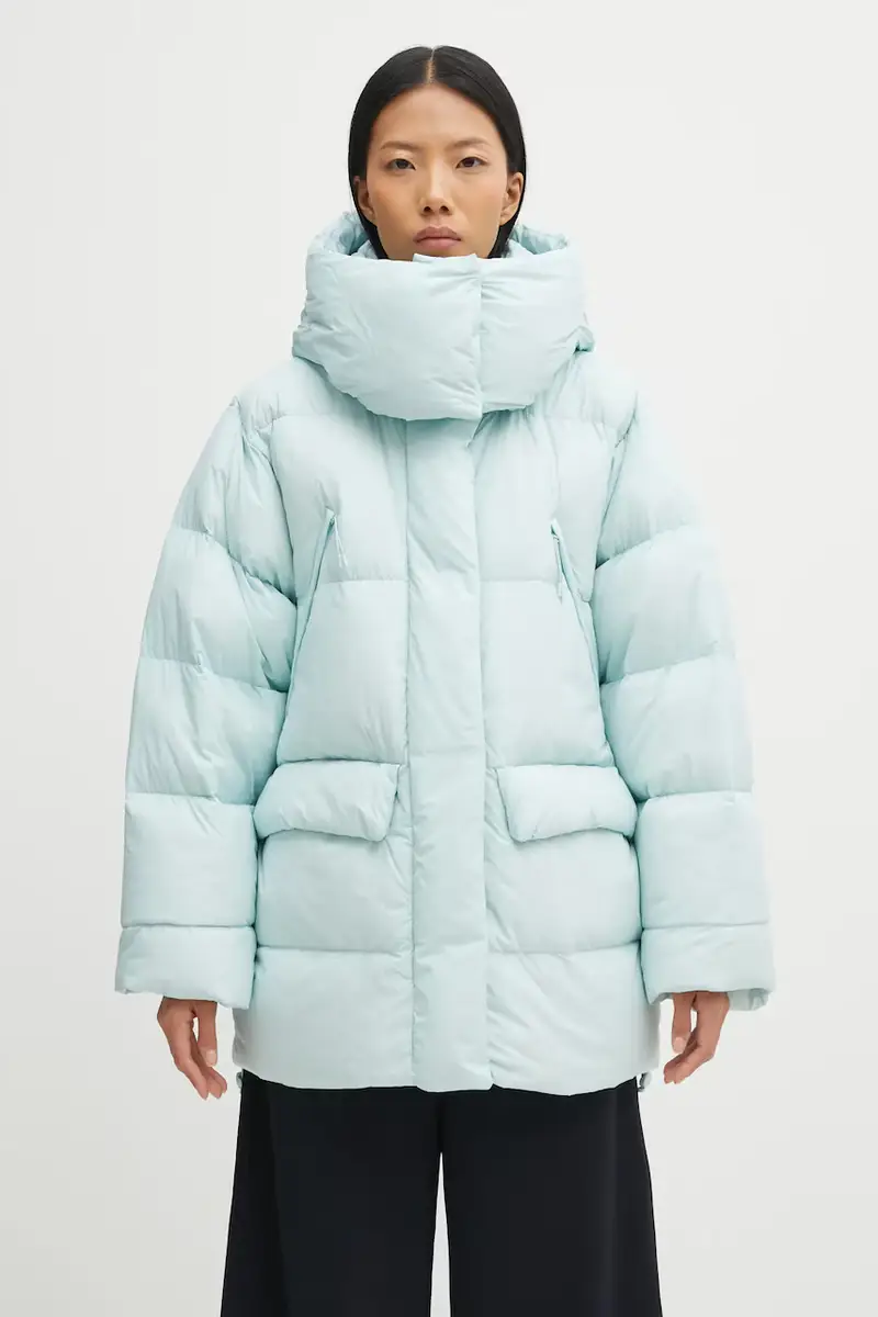 piumino W INSPIRE DOWN PUFFER colore turchese 53075