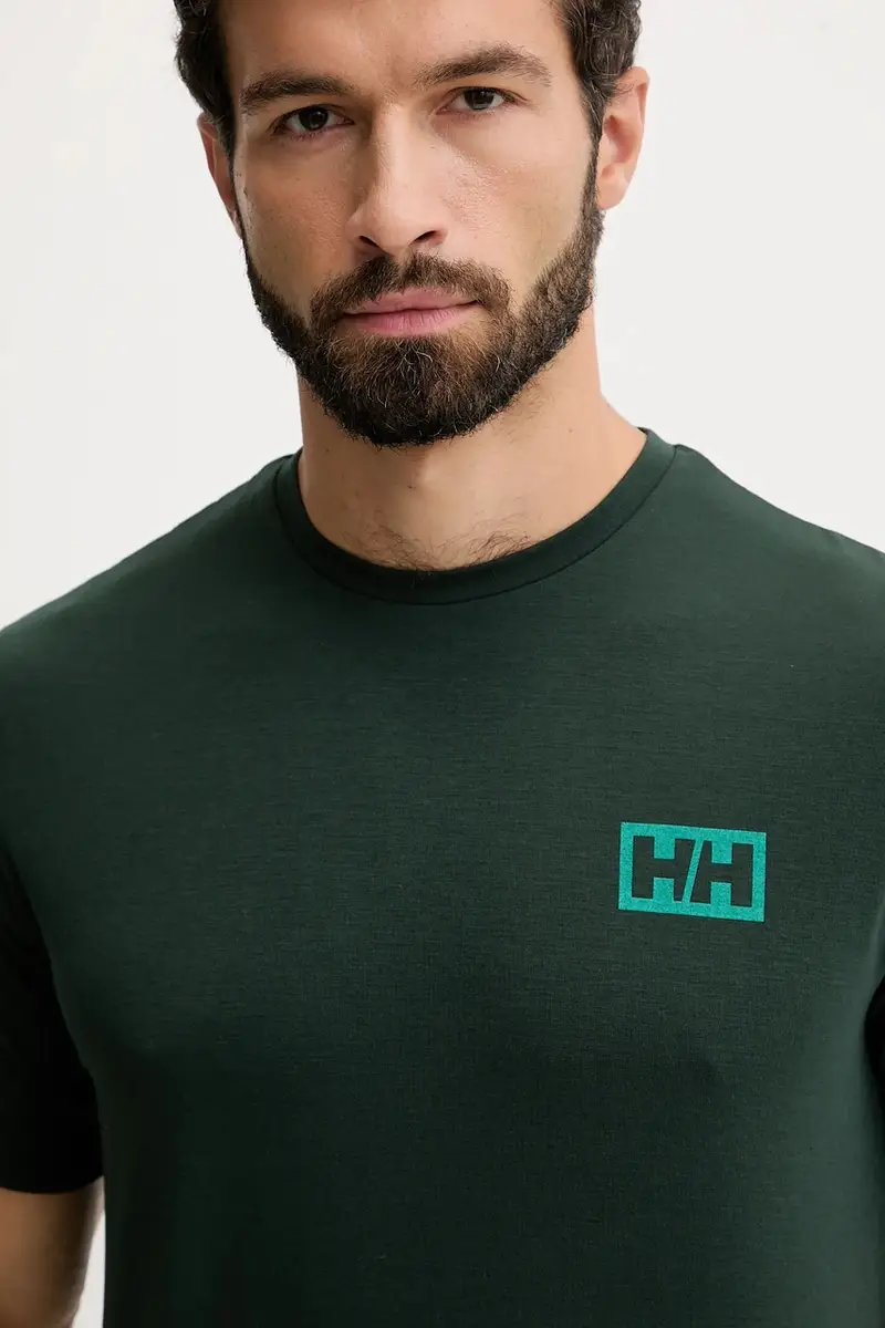 Helly Hansen T-shirt Uomo Verde 3668093 miniatura 4