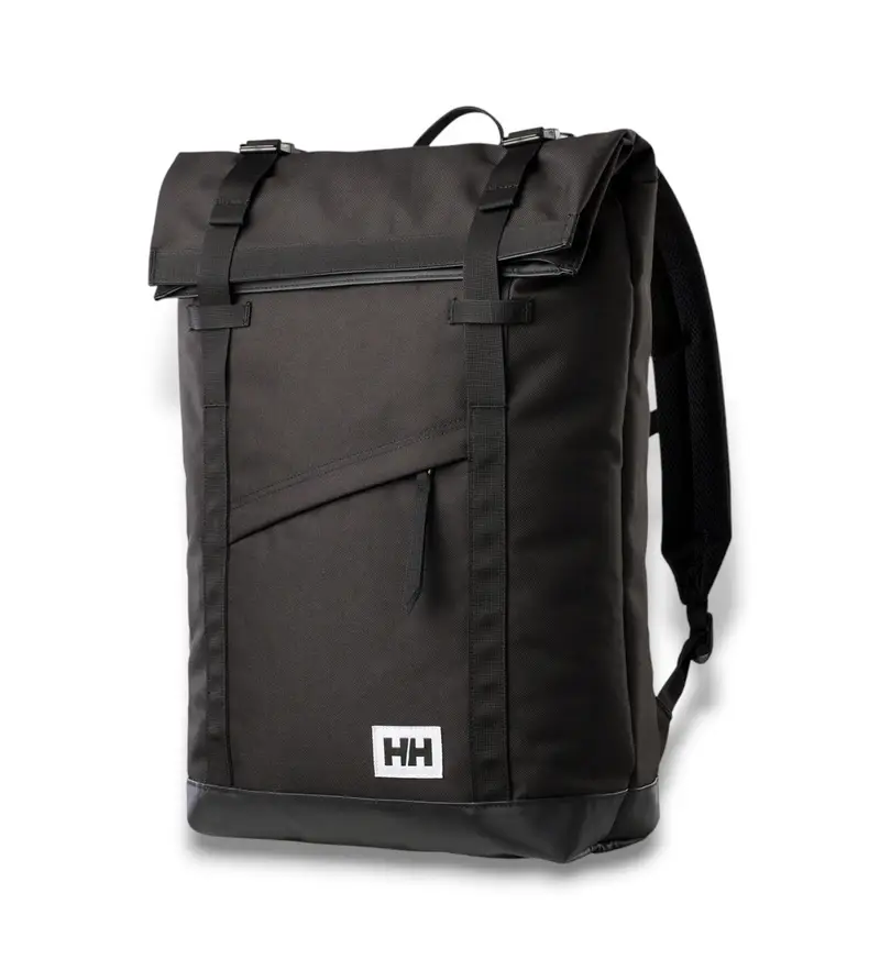 unisex 67187 Zaino Stockholm nero / 29L / 45x15x30cm / Impermeabile (OSFA), Casual, Outdoor, Poliestere, All aperto