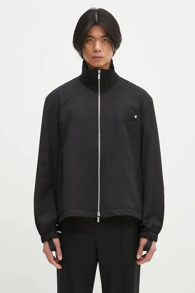 giacca in lana Relaxed Bomber.Suit colore nero O09HM102