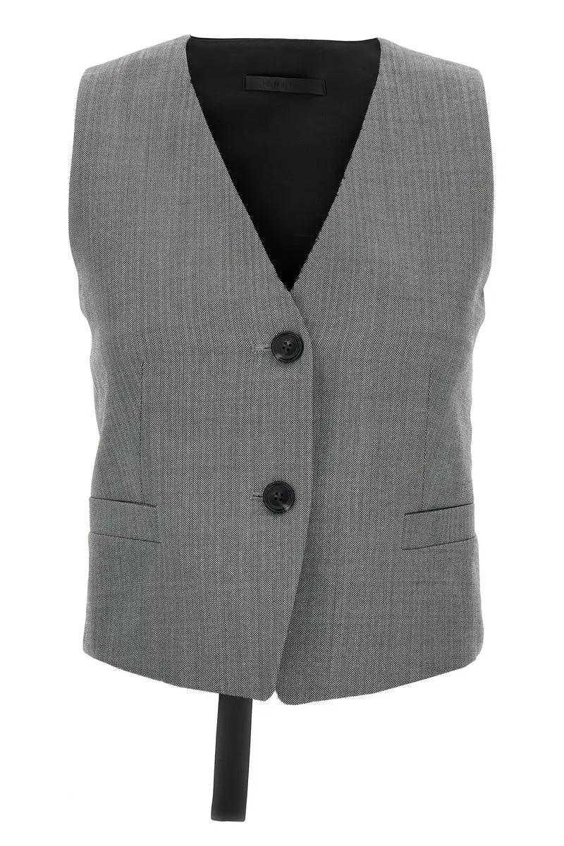 Gilet Chevron Bianco