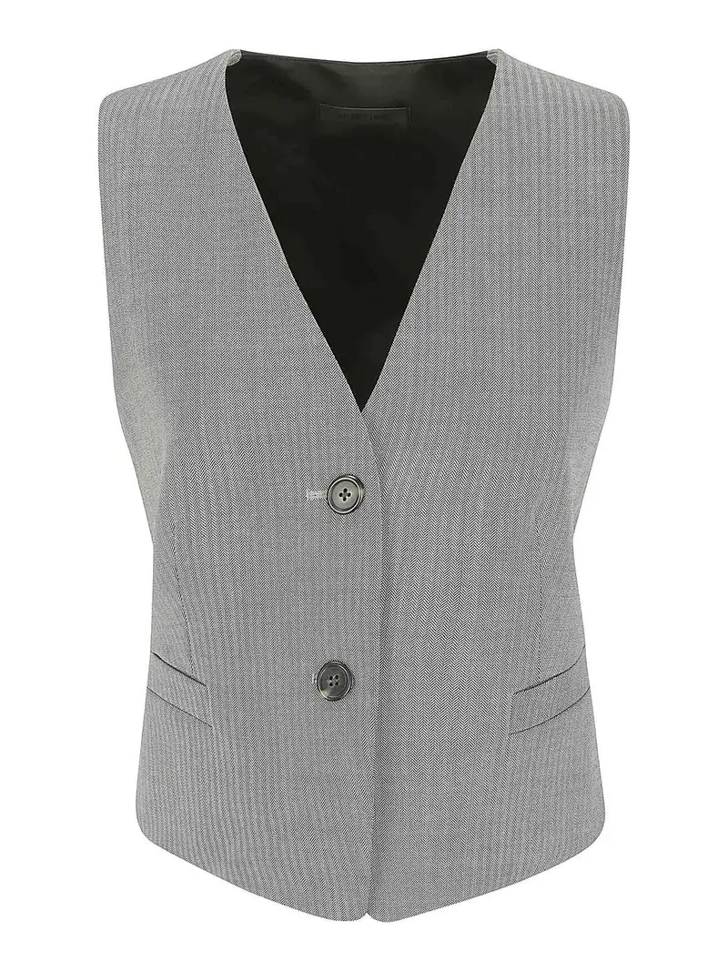 Gilet Grigio Multicolore