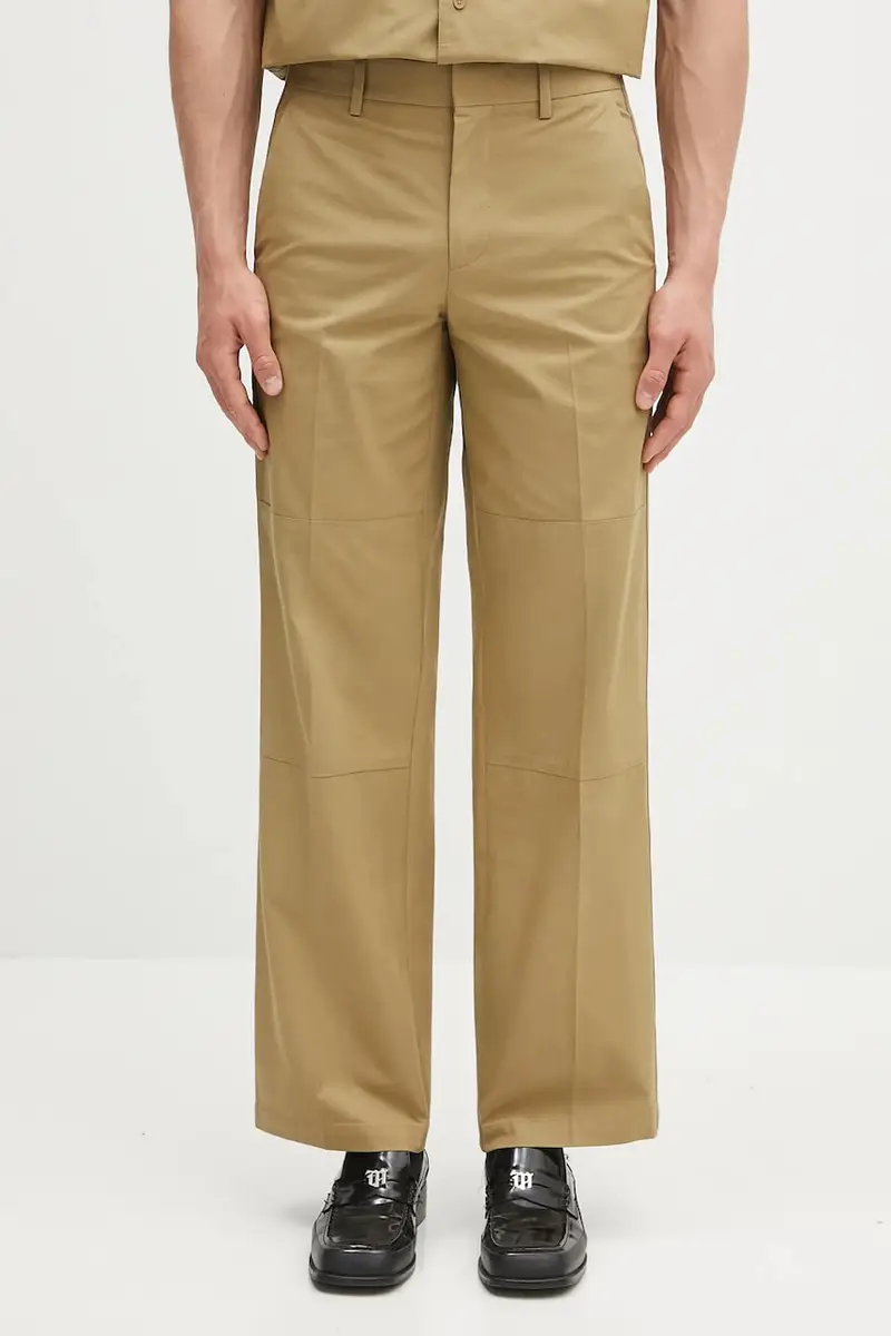 pantaloni in cotone FIELD.CARPENTER.COMP uomo colore verde P01HM201