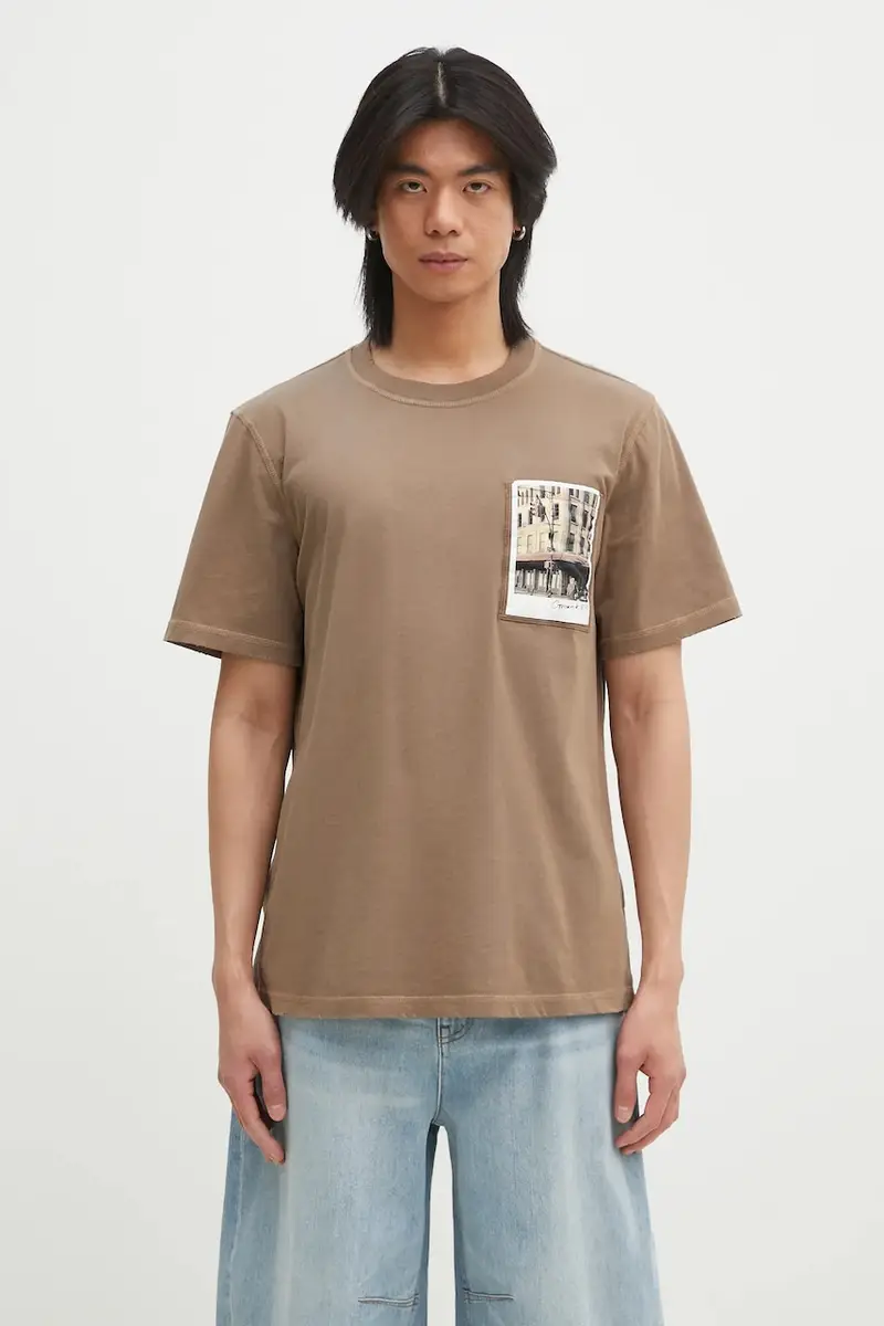 Helmut Lang T-shirt Uomo Marrone 2251095