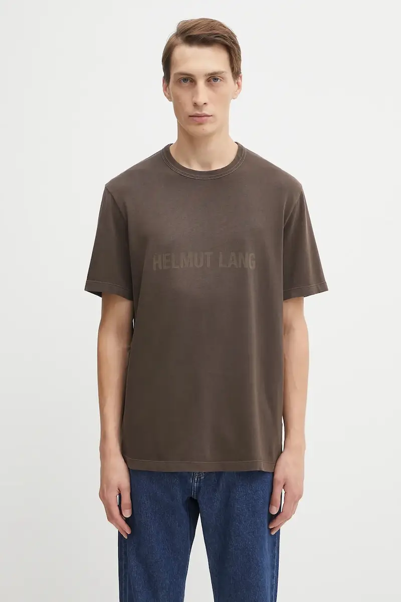 Helmut Lang T-shirt Uomo Marrone 2251748