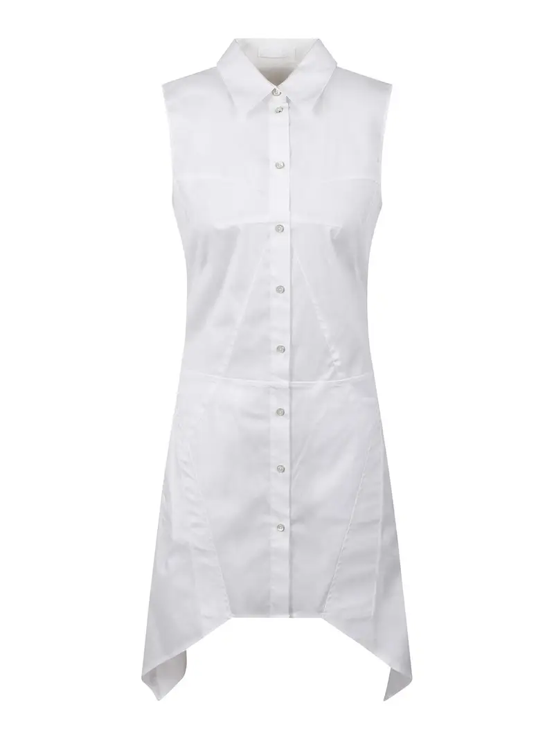 Vestito Camicia Bustier Bianco