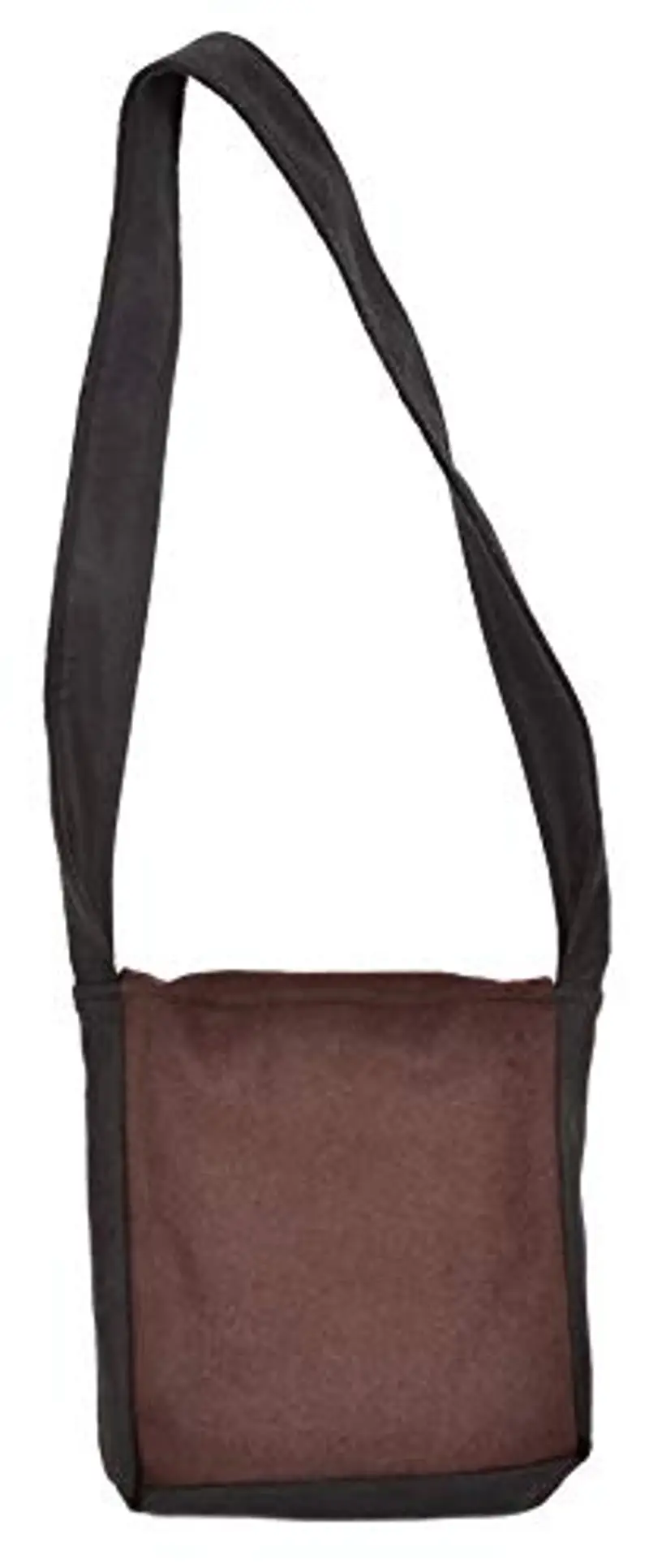 HEMAD Borsa medievale Dwain in feltro di lana nero-rosso, nero-verde, nero-marrone, nero-blu avvolgimento LARP miniatura 3