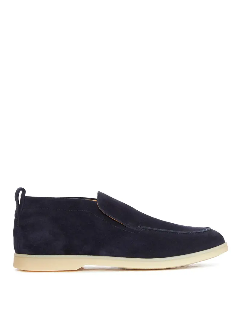 Stivaletto slip-on in pelle scamosciata Blu
