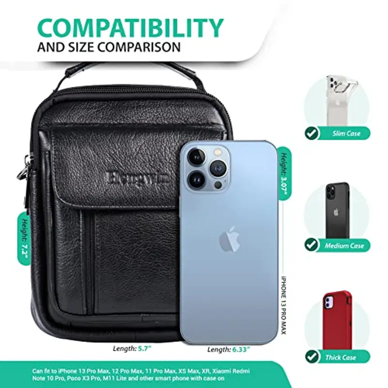 Hengwin Marsupio Uomo Nero 955076 miniatura 3