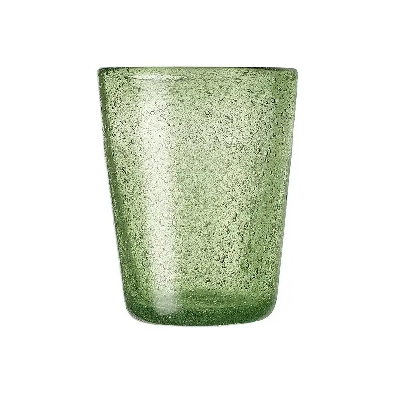 Bicchiere In Vetro Colorato - Glass Mela Ml 260 - Henriette