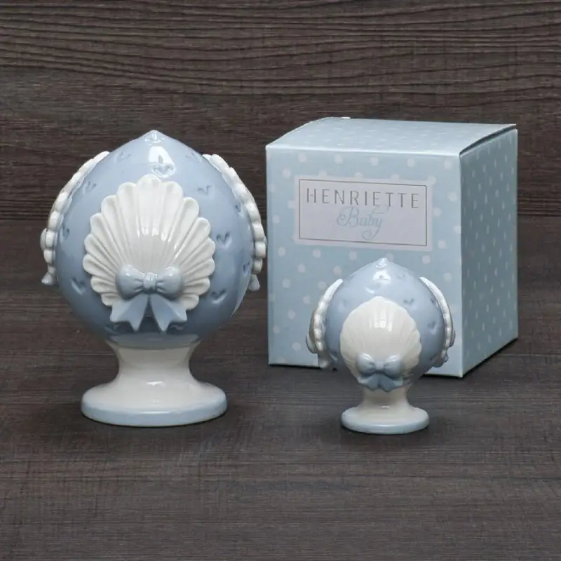 Pumo Cuoricini Azzurro H 8 Cm - Henriette