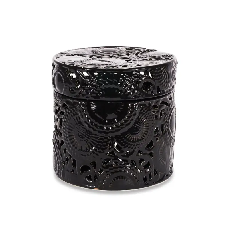 Scatola Rotonda - Henriette - Ceramica - Nero