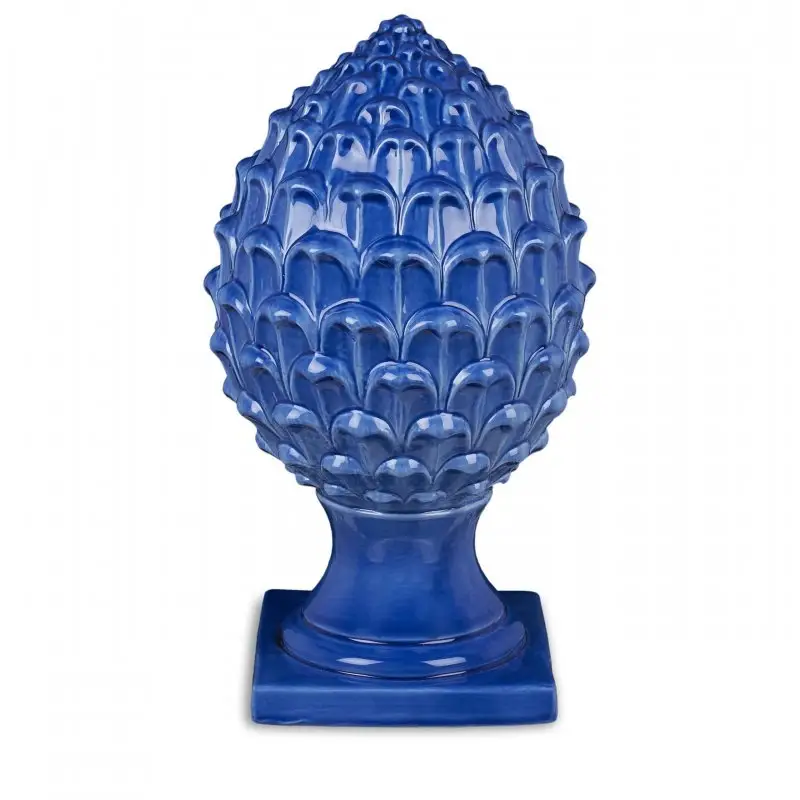 Vaso Pigna In Porcellana Blu - Henriette