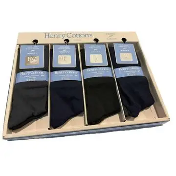 Calzettone LUNGO uomo in viscosa elasticizzata Henry Cottons HV203 (3 PAIA)