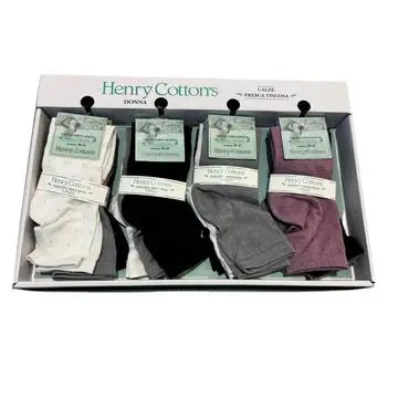 Calzino corto donna in viscosa Henry Cottons HF60811 TRI-PACK