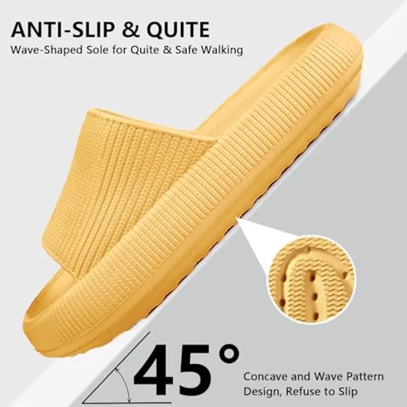 HEOAARG Pantofole Uomo Giallo 1905599 miniatura 3