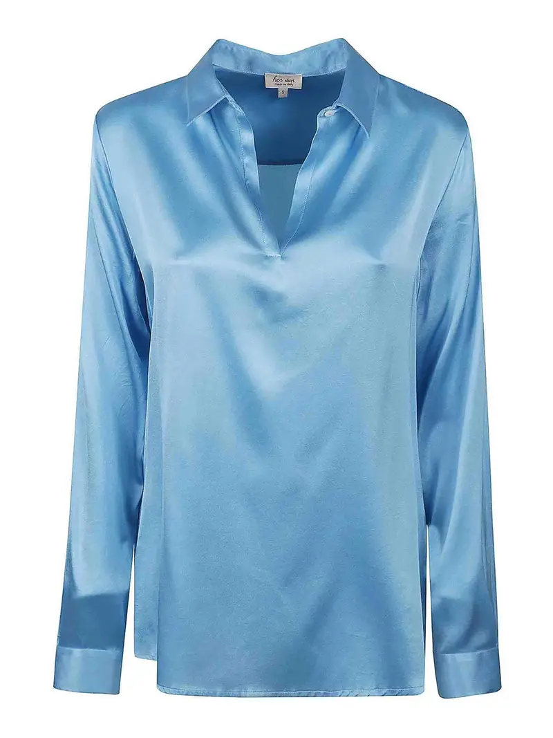 Camicia di miscela di seta Lavaggio Medio