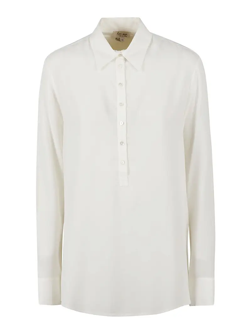Camicia in seta Bianco