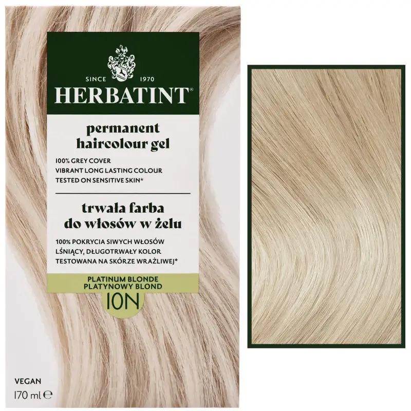 Gel Colorante Permanente per Capelli 170ml 10N | Biondo platino