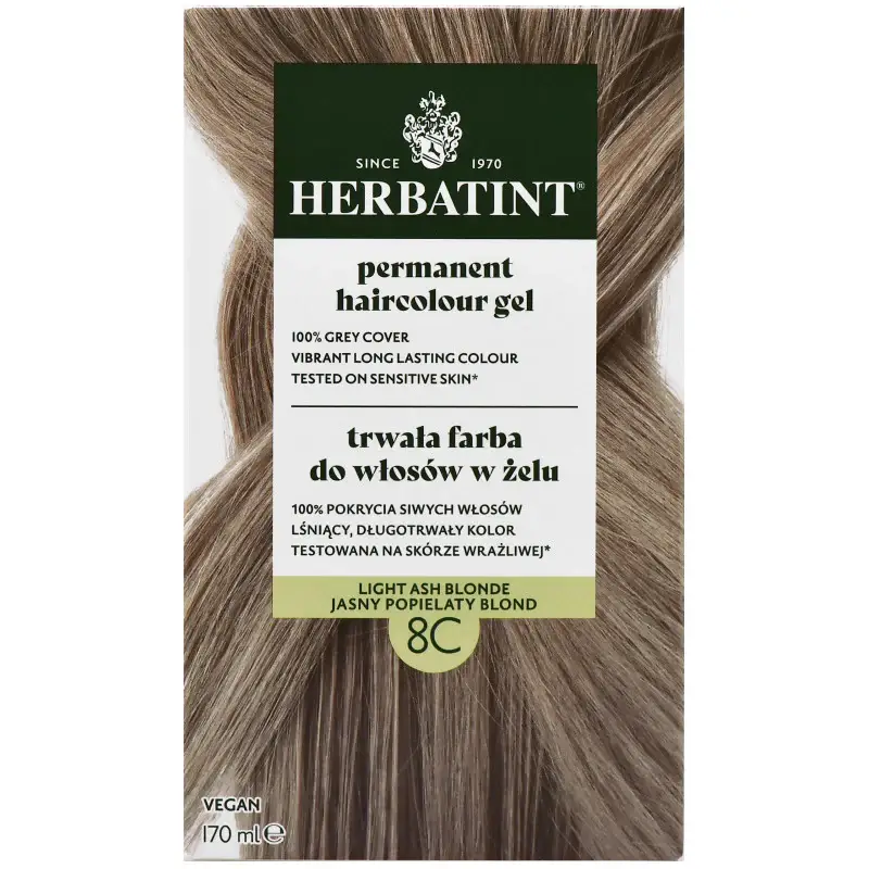 Gel Colorante Permanente per Capelli 170ml 8C