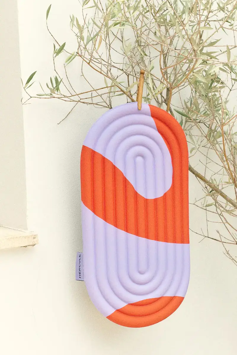 tappetino per esercizi portatile 34 x 58 x 0, 8 cm Arancione miniatura 5