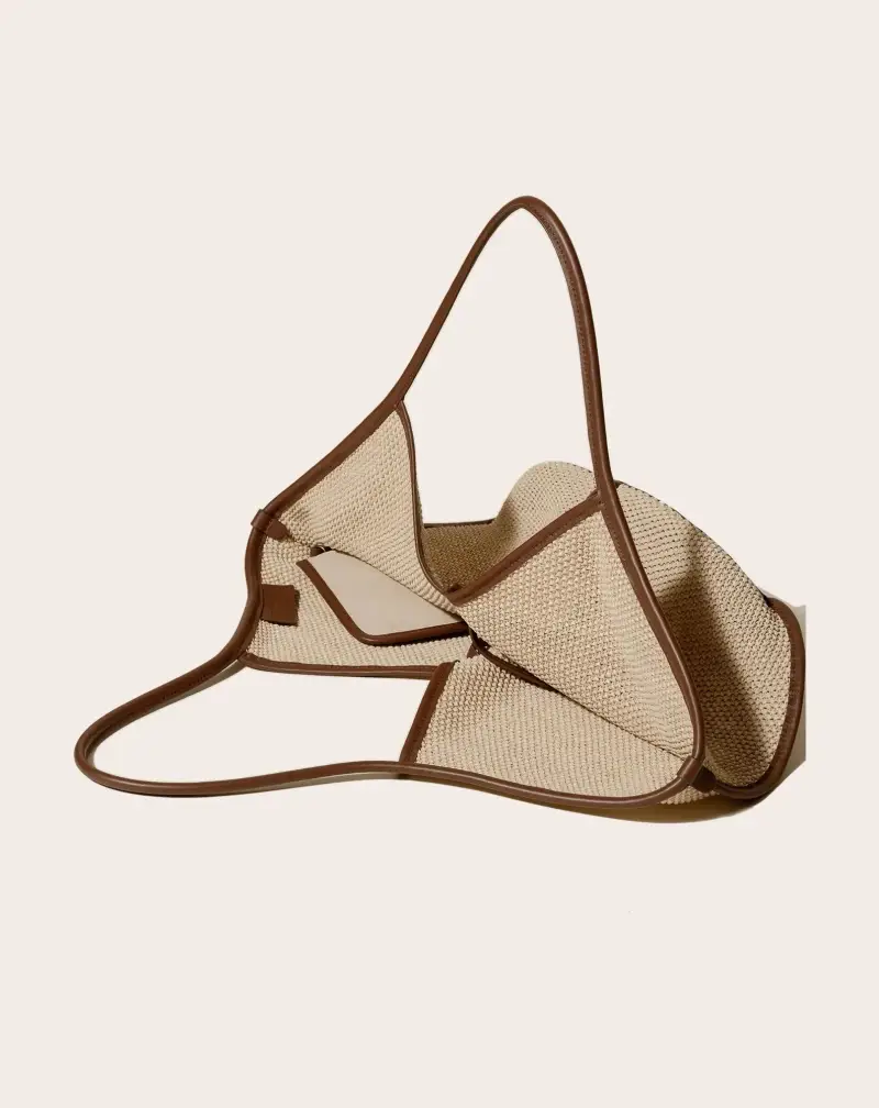 Borsa a Mano Calella Soft Raffia BEIGE miniatura 3