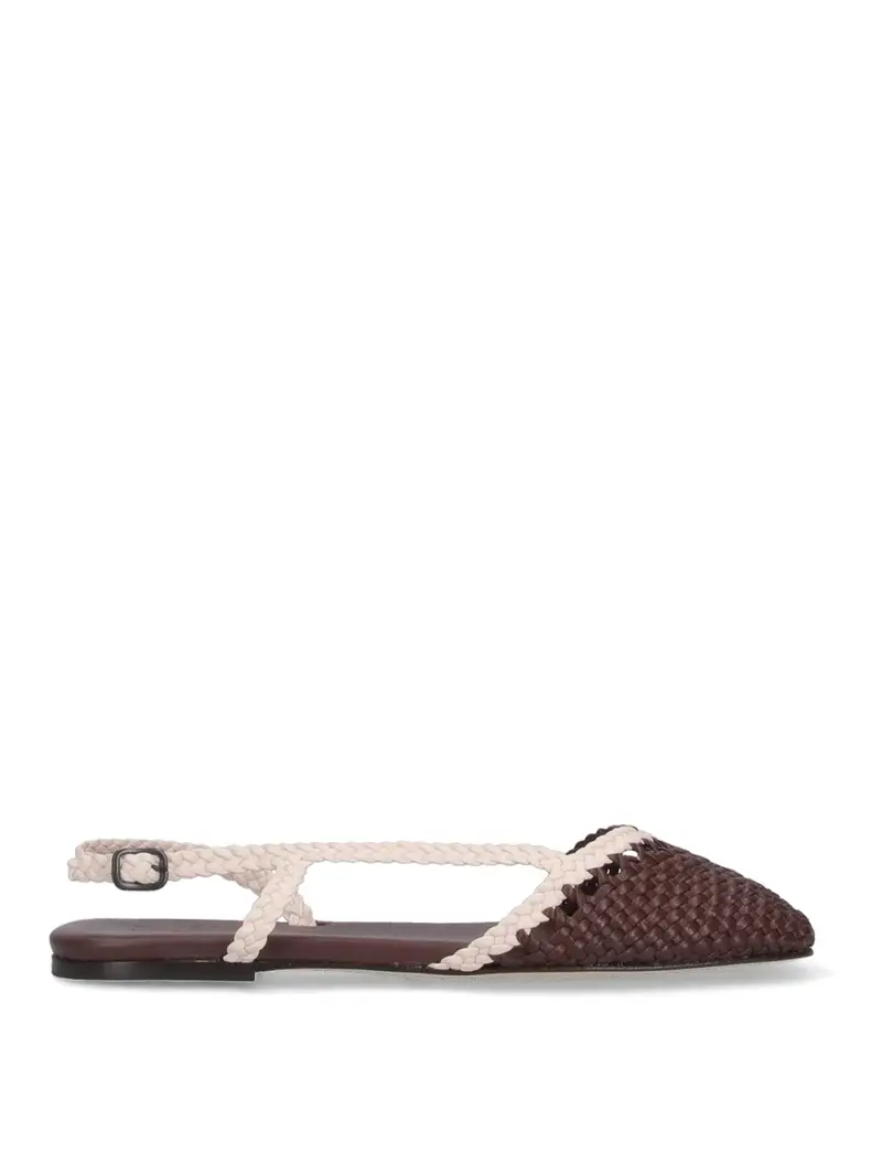 Slingback Marrone