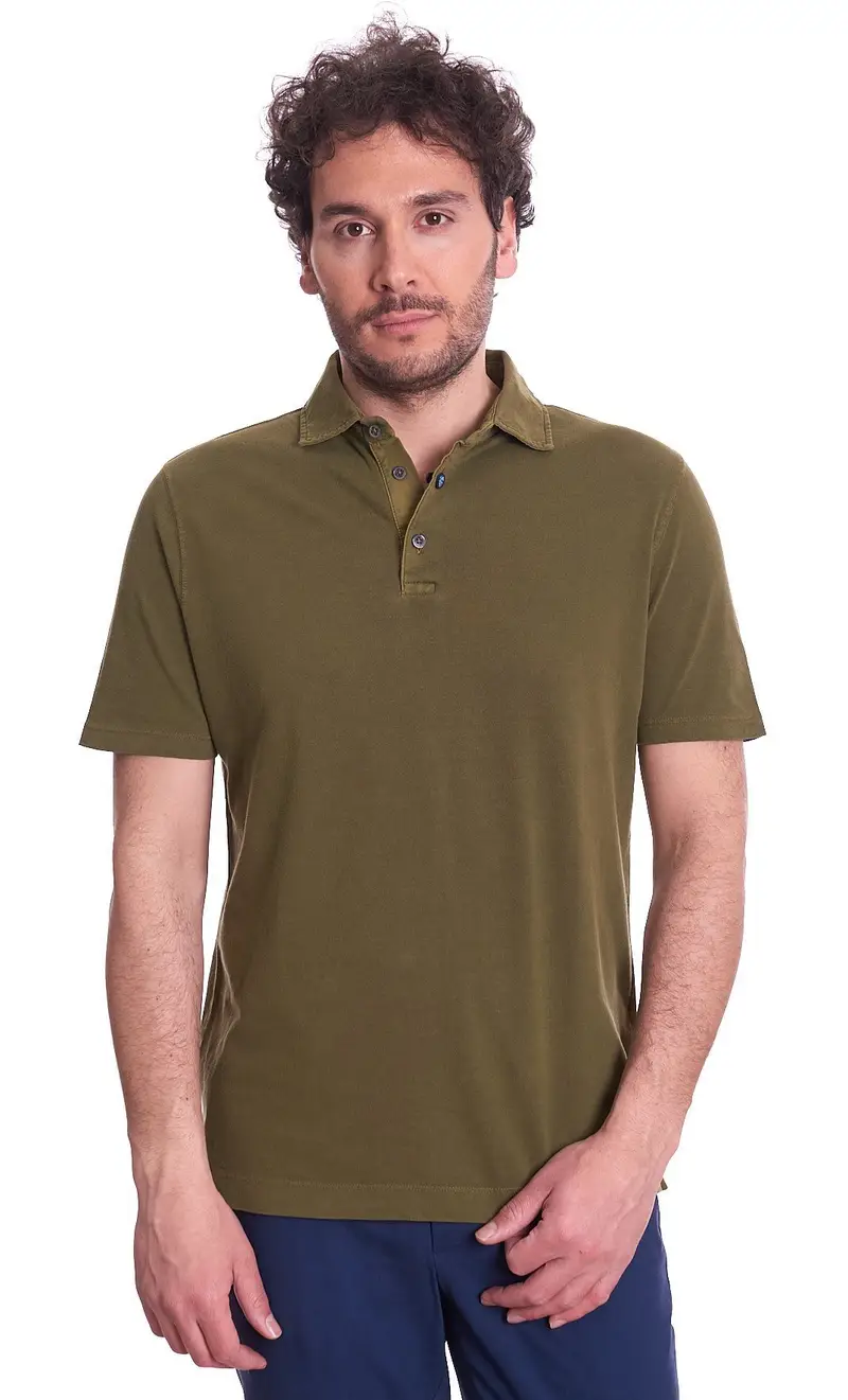 Polo heritage in piquet super leggero, colore verde
