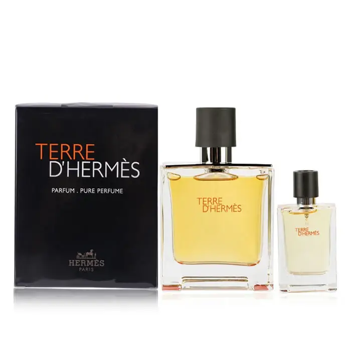 Hermes Terre D'HERMES Eau De Parfum Spray 75 ml, set da 2 pezzi