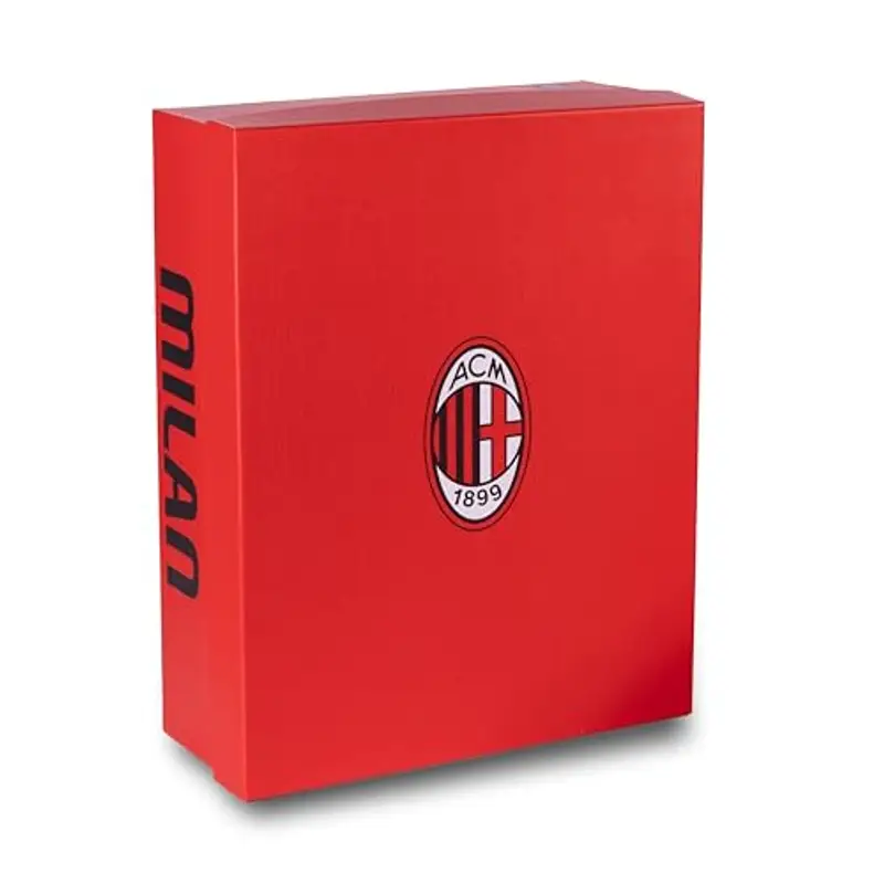 hermet Milan, Accappatoio con Cappuccio, Accappatoio Bambini e Ragazzi, Unisex, in Spugna 380 gsm, 100% Cotone, Logo del Milan Lato Cuore, Taglia 12/14 Anni miniatura 3