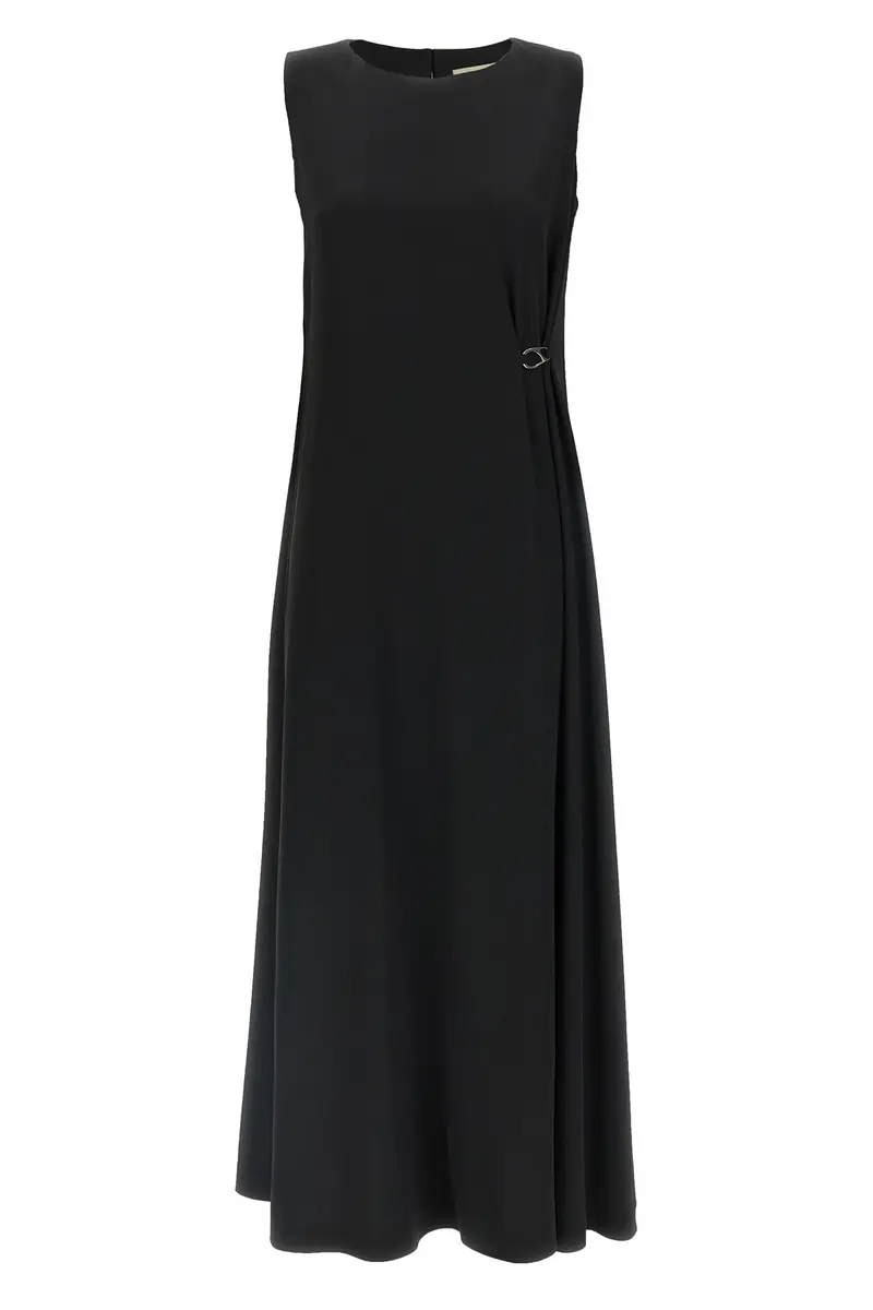 Abito Fluid Diagonal Nero