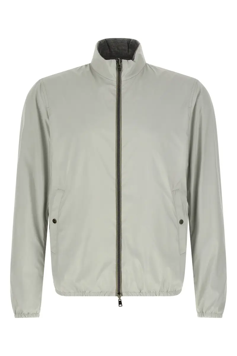 Herno Bomber Reversibile in Tessuto Tecnico e Viscosa Mélange