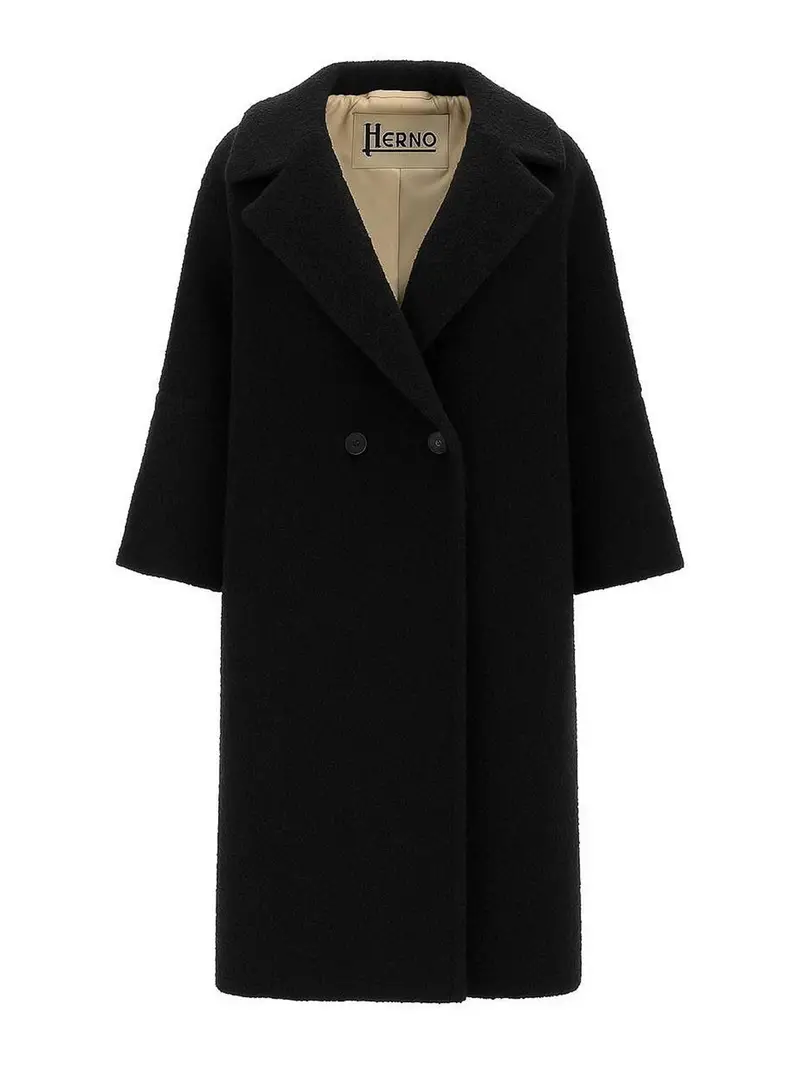 Cappotto Doppiopetto Nero