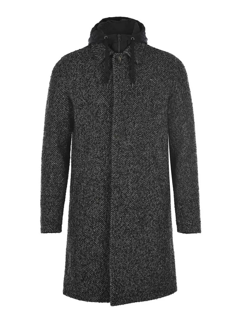 Cappotto fatto di lana Nero